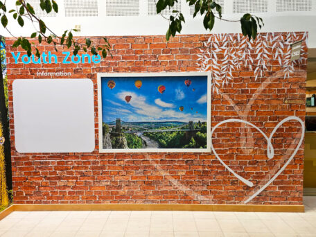 Brick work artwork design on wall art